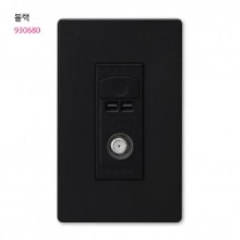 셀러허브 1 [XBKGH27M_48]V 전화통신 1개용 TV 유니트 3구 블랙 진흥전기 (17627660)