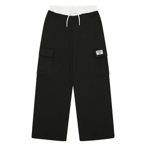 에스핏주니어 [에스핏] 배색 건빵 와이드 팬츠 - 블랙 (SJZ101FKPT10)CJ