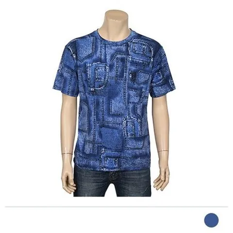 셀러허브 패션 [QN0178Z0_58]청무늬 리즈코 냉장고 반팔 티셔츠