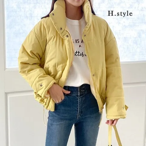 H스타일 DK)백팩패딩점퍼세트 여성