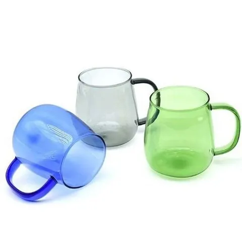 셀러허브 1 마카 머그컵 내열유리 머그잔 커피잔 물컵 그린 400ml