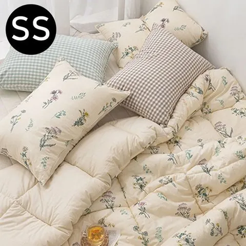 패션플러스 [셀럽하우스] 와일드 SXGU3155 순면 차렵이불 패드세트 슈퍼싱글 SS 베이지