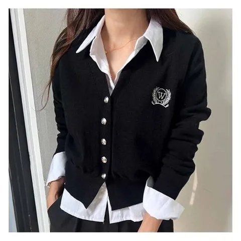 패션플러스 프리나인]라우렐자수가디건FRC53014A