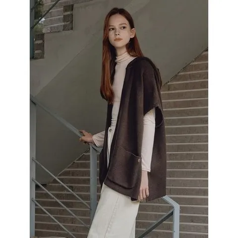 제로스트릿 후드 케이프 가디건 HOOD CAPE CARDIGAN_P433127350