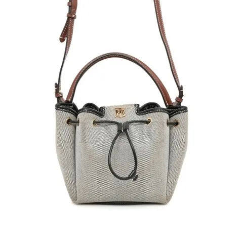 버버리 [중고명품] 버버리 모티프 캔버스 버킷백 미니크로스 80317941