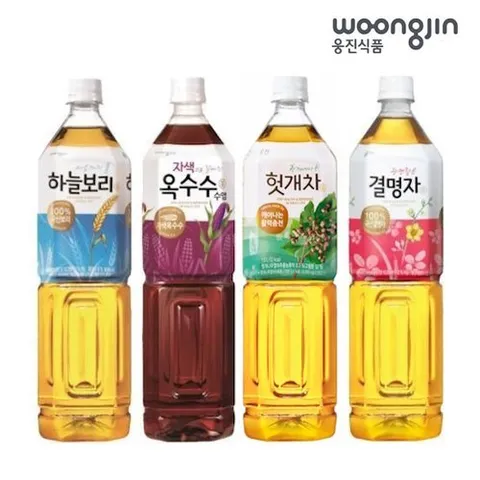 웅진식품 차음료 1.5L 8펫 헛개차 옥수수수염차 하늘보리 결명자