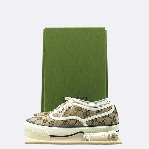 구찌 고이비토 중고명품 Gucci(구찌) 659950 2HKE0 구찌 테니스 1977 여성 스니커즈 - 215MM