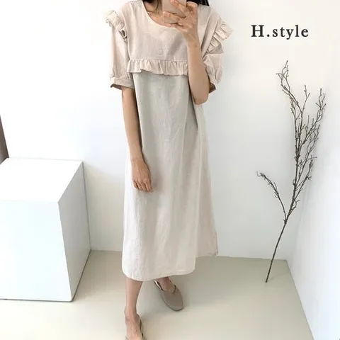 H스타일 TK)린넨프릴블리OPS