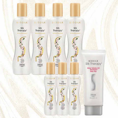 (이번달단하루)실크테라피 3D 볼류마이징 에센스150ml 4개+60ml 3개(체험분1개포함)+트리트먼트 100ml 1개
