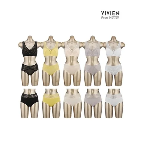 비비안 비비안 프리모션 노와이어 풀커버 컴포트 여성속옷세트 15종 5 5 5