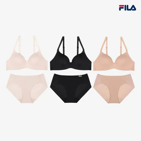 휠라 언더웨어] [휠라] 퓨징 데일리 속옷 세트 3종 택 (FI4BAG1101F3SKU)