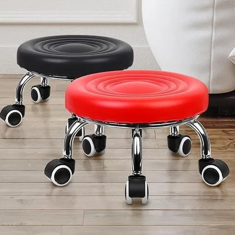 셀러허브 패션 [QNTU0672_55]등받이 바퀴달린 낮은 원형 원형의자 작업