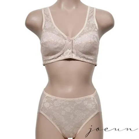 셀러허브 패션 [오노마] ONM 쿨샵 플라워패턴 인견 B컵 노와이어 브라팬티 세트 (8653063)