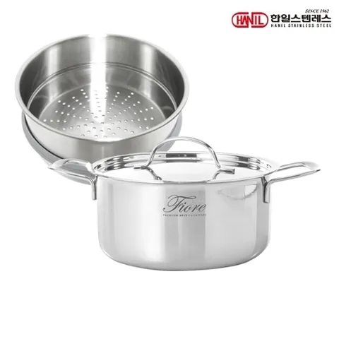 한일스텐레스 한일 피오레 IH 통3중냄비 24찜솥