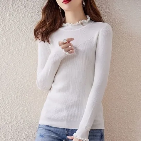 디에이치 퍼플 러플쉐입 4color 니트_P315422127