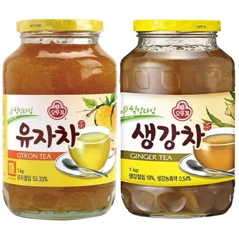 기타브랜드 오뚜기 유자차 1kg+오뚜기 생강차 1kg