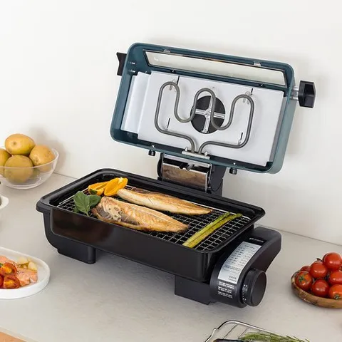 키친아트 생선그릴 전기양면그릴 KSJ-FG600 세라믹필터 전기그릴