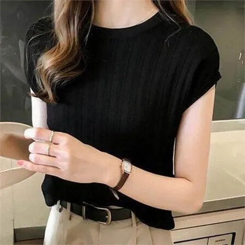 셀러허브 패션 [오노마] ONM 여름 시원한 소재 베이직핏 데일리 나시 여성 반팔티