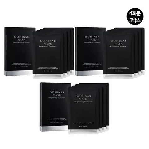 도미나스 TG  브라이트닝 마스크팩 4회분 3박스 총 12회분_P369087432