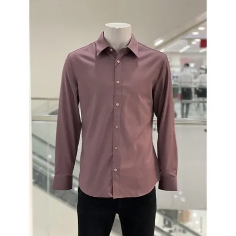 BASSO homme [바쏘옴므] BS-Z3-TD-27 버건디 모 혼방 스판 캐주얼 데일리 셔츠CA