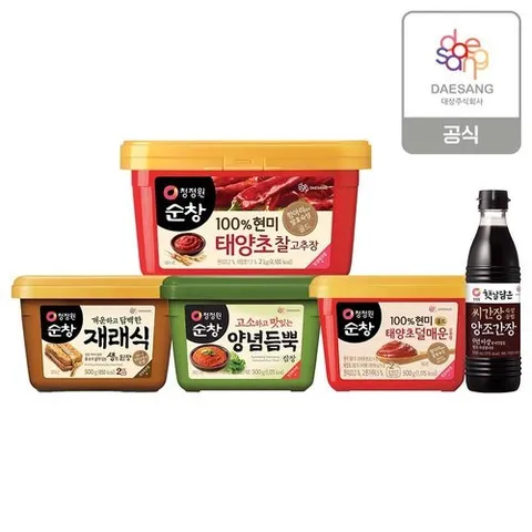 청정원 순창 현미 찰고추장 2kg+ 재래식生된장 500g 외 2종 골라담기