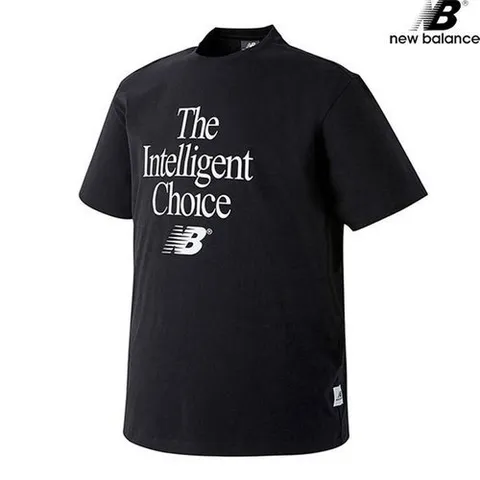 뉴발란스 NBNEA20013-BK 그레이팩 인텔리초이스 빅로고 남녀공용 반팔티 티셔츠_P336626253