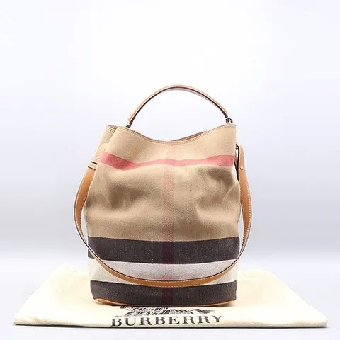 버버리 고이비토 중고명품 Burberry(버버리) 3945742 하우스 체크 패브릭 수잔나 호보 토트백 + 숄더스트랩 2WAY