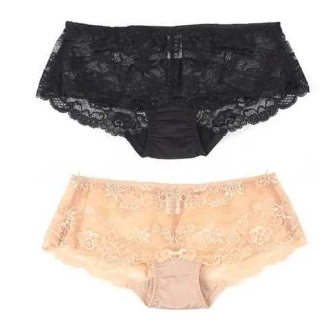 셀러허브 패션 ST사각레이스 여성 누디팬티 햄라인 노라인 속옷