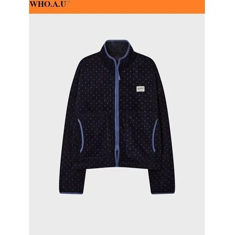 후아유 W.A.U Pattern Fleece Zip-up(NAVY)-WHMZG4V41FIC