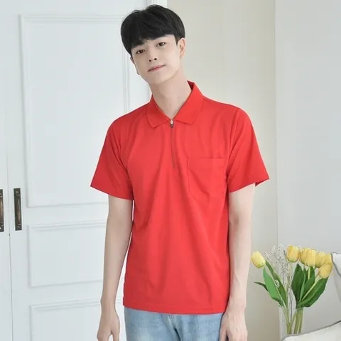 교복몰 교복몰 쿨론원단 베이직 지퍼 카라티셔츠 (10컬러).