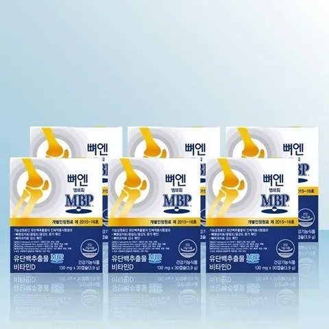 패션플러스 [주영앤에스] 주영엔에스 뼈엔 엠비피 MBP 130mg x 30캡슐 x 6개 / iuy (30462617)