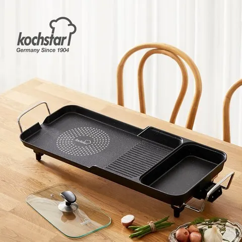 콕스타 3IN1 대형 전기 가정용 삼겹살판 고기 불판 고기판 주방 와이드 그릴 KSEWG-1500