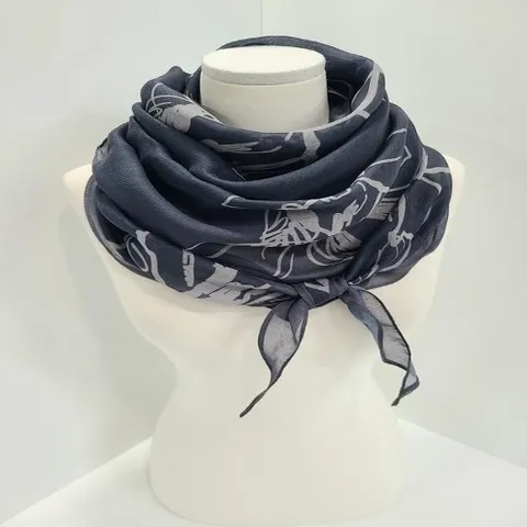 셀러허브 패션 데싱 꽃 마름모 스카프