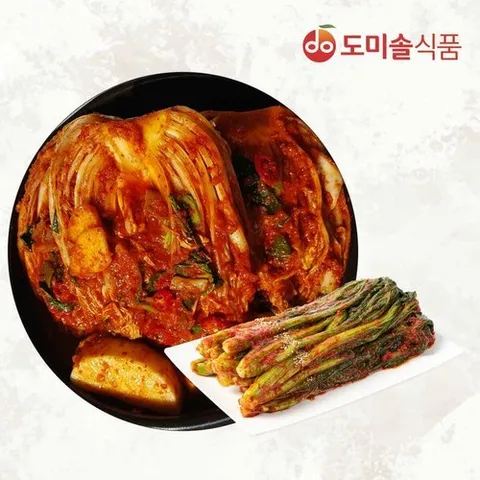 패션플러스 [도미솔박미희] [무료배송] [도미솔박미희] (m)도미솔 박미희 사랑채포기김치 5 kg 갓김치 1kg