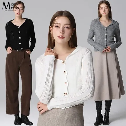모리모리스 모리모리스(Morry Morris)] 세일러 펀칭 가디건