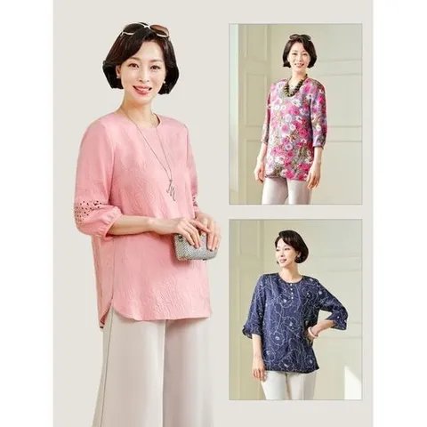 마담엘레강스 크리즈 인견 블라우스 3종_P362269626