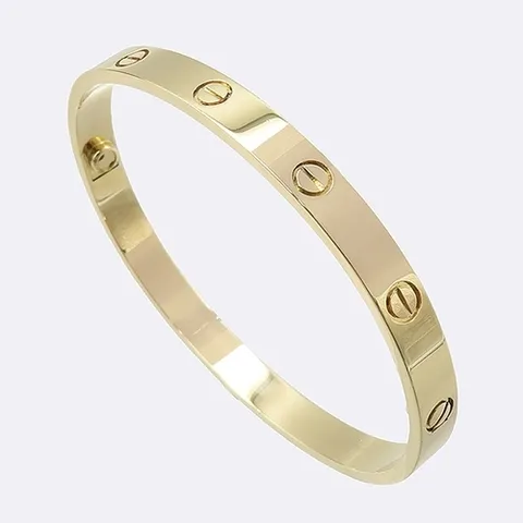까르띠에 고이비토 중고명품 Cartier(까르띠에) 옐로우 골드 LOVE 브레이슬릿 클래식 모델 팔찌 - 19사이즈