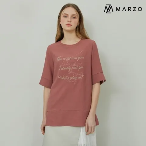 마르조 마르조] [1종]글리터 블라우스핑크