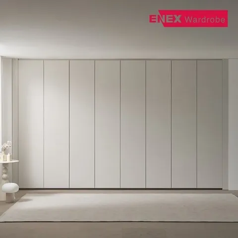 에넥스 클로스 무몰딩 푸시도어 여닫이 붙박이장(고급형) 30cm