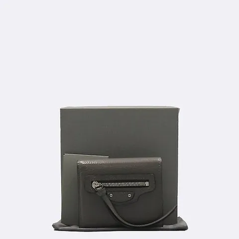 발렌시아가 고이비토 중고명품 Balenciaga(발렌시아가) 640111 15YOY 그레이 카프 네오 클래식 컴팩트 반지갑