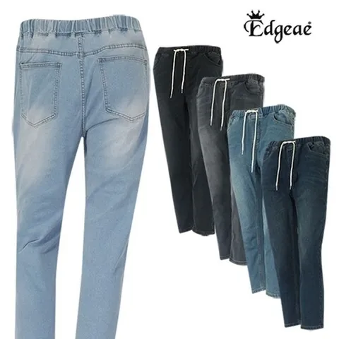 Edgeae 남녀공용 허리밴드 스판 청바지 MCPJU3051F2_P328127980