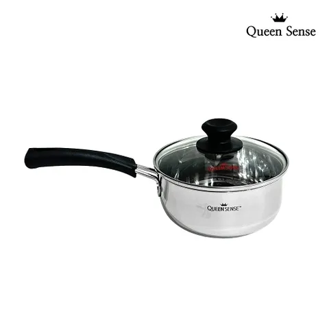 기타 퀸센스 인덕션 라면냄비 편수 16cm 가스레인지 뚜껑포함 스텐