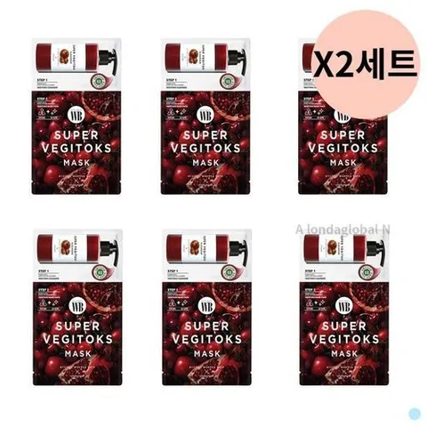 셀러허브 1 조성아 뷰티슈퍼 베지톡스 마스크팩 레드 6매 X 2세트