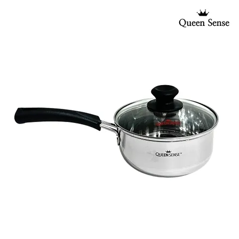 기타 퀸센스 인덕션 라면냄비 편수 18cm 가스레인지 뚜껑포함 스텐
