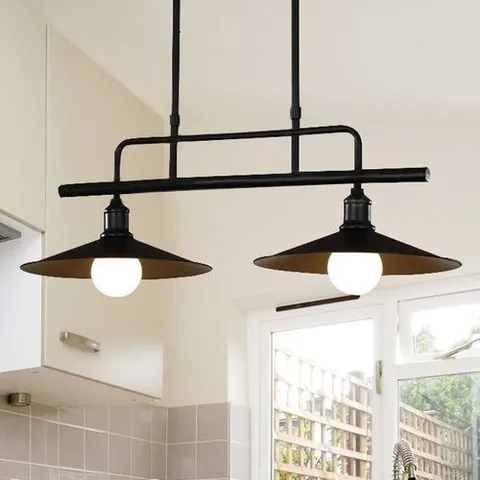 패션플러스 [셀럽하우스] LED AMGUAULE 밀러 2등 펜던트 / 전구포함가