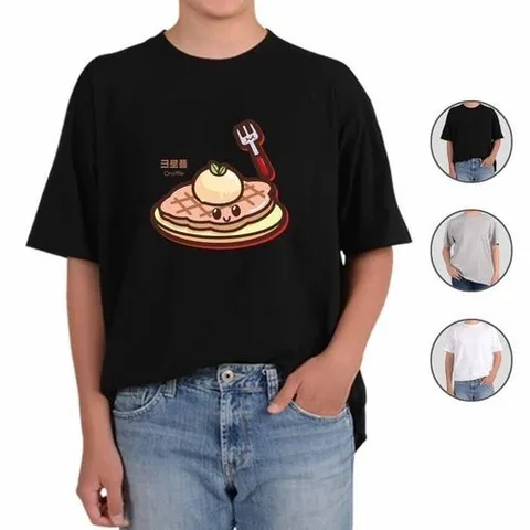 셀러허브 1 [OFKN0O08]카페 디저트 크로플 맞춤 반팔티