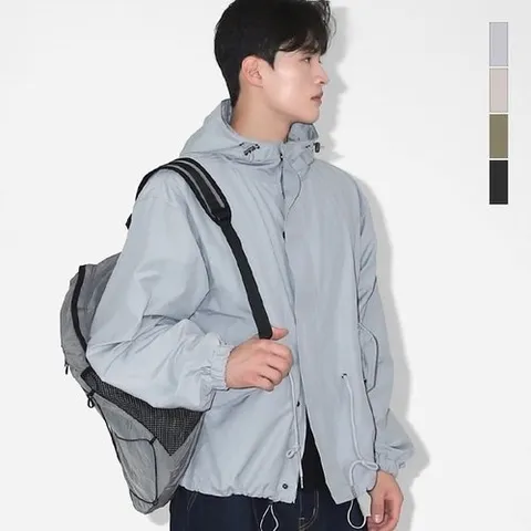 스콰즈 남자 하이넥 숏 오버핏 후드 야상자켓 SSM014_P437440140