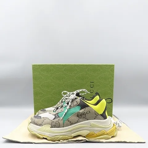 구찌 고이비토 중고명품 Gucci(구찌) 681067 발렌시아가 x 구찌 해커 프로젝트 트리플 S 스니커즈 - 44사이즈