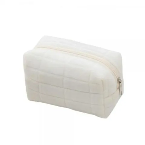 셀러허브 1 [HYIII450_4A]사각파우치 화이트 퀼팅 텔