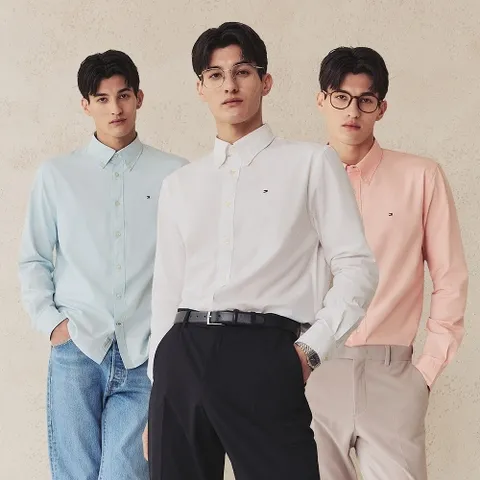 타미힐피거(의류) 타미힐피거 남자 셔츠 클래식 코튼 3종 와이셔츠 캐주얼 남방
